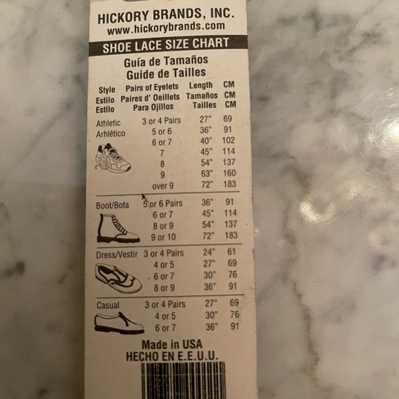 Brown color shoe lace by Hickory - Picture 2 of 2